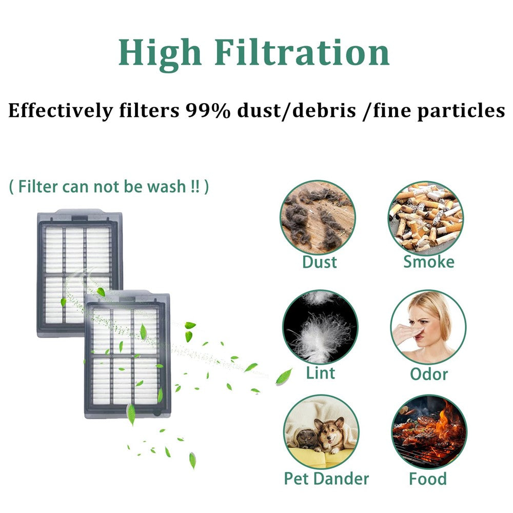 For iRobot Roomba Plus 505 Combo / 405 Combo Replacement Filter Air Purification Dust Removal Part