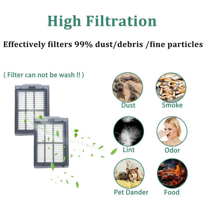 For iRobot Roomba Plus 505 Combo / 405 Combo Replacement Filter Air Purification Dust Removal Part