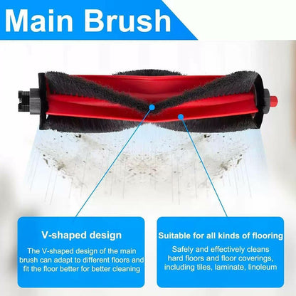 For Roborock Q7 M5 / Q7 M5+ / Q7 TF / Q7 TF+ Main Brush Vacuum Cleaner Roller Brush Replacement Part