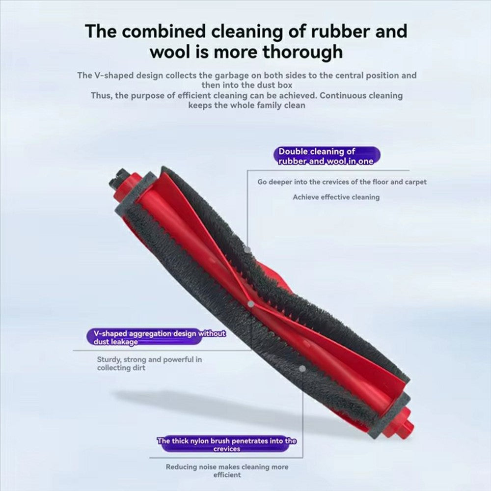 Main Brush for Roborock Q10 VF / Q10 VF+ / Q10 PF / Q10 PF+ / Q10 S5 / Q10 S5+ Vacuum Cleaner Roller Brush Replacement Part