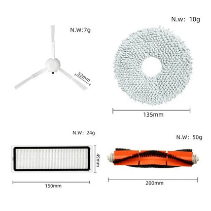 8Pcs  /  Set Replacement Brushes Filters for Xiaomi Mi Robot Vacuum S10+  /  S20+  /  X10+  /  X20+  /  1C  /  Mop 2  /  Mop 2 Pro  /  Mop 2 Ultra  /  X10