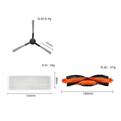Replacement Brush and Filter Set for Xiaomi Mi Robot Vacuum 2S  /  XMSTJQR2S  /  3C  /  STYJ02YM