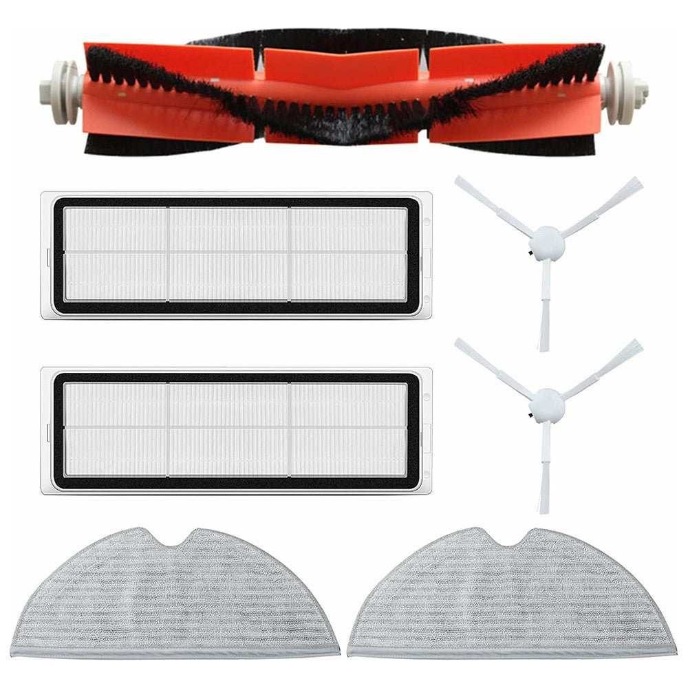 7Pcs / Set For Xiaomi Mijia 1C (STYTJ01ZHM) Robot Vacuum Main Brush Side Brush Filter Mop Cloth Replacement