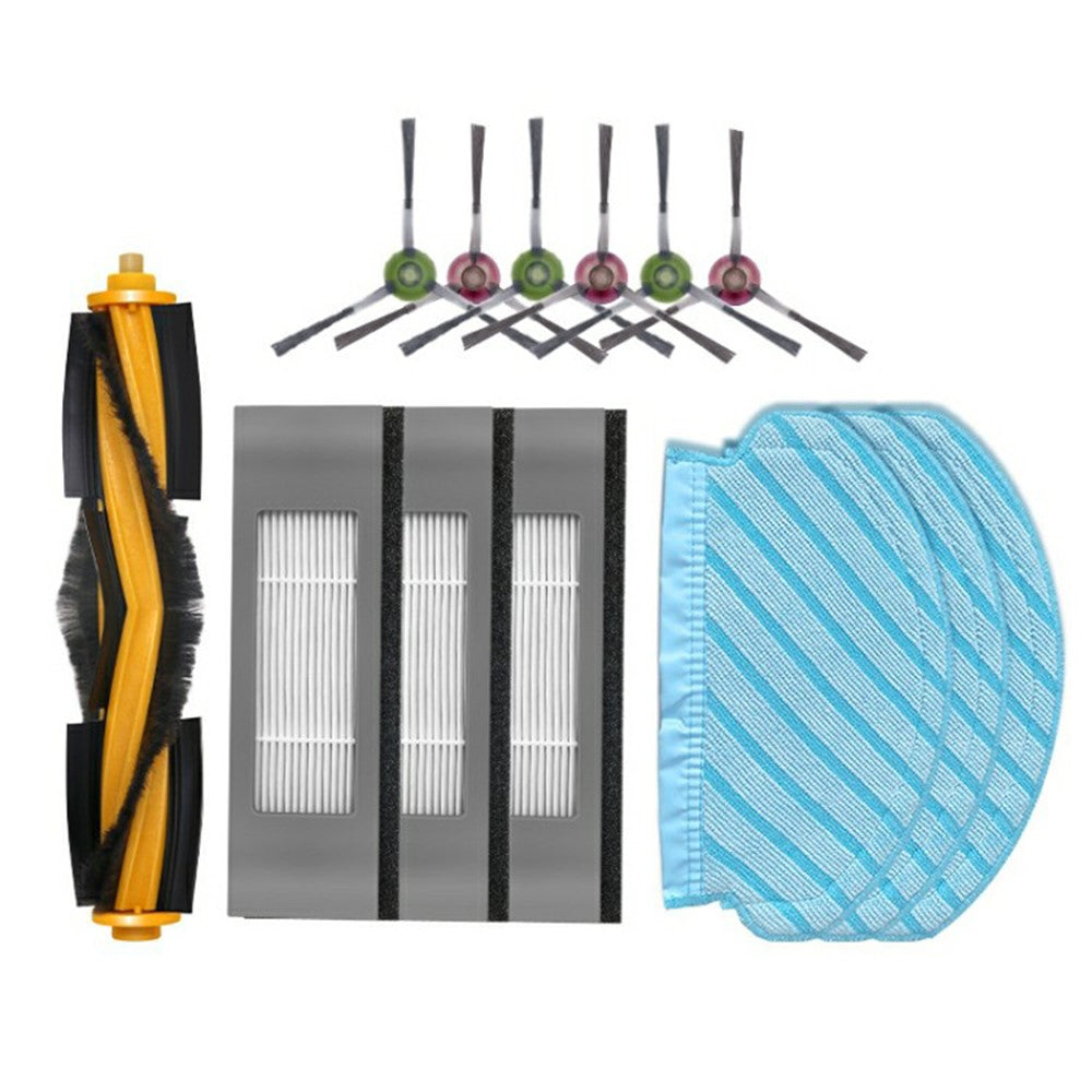 13Pcs Replacement Kit for Ecovacs DEEBOT OZMO 920 / 950 / T5 / T8 / T9 / N7 / N8 Main Brush Side Brush Mop Cloth Filter Set