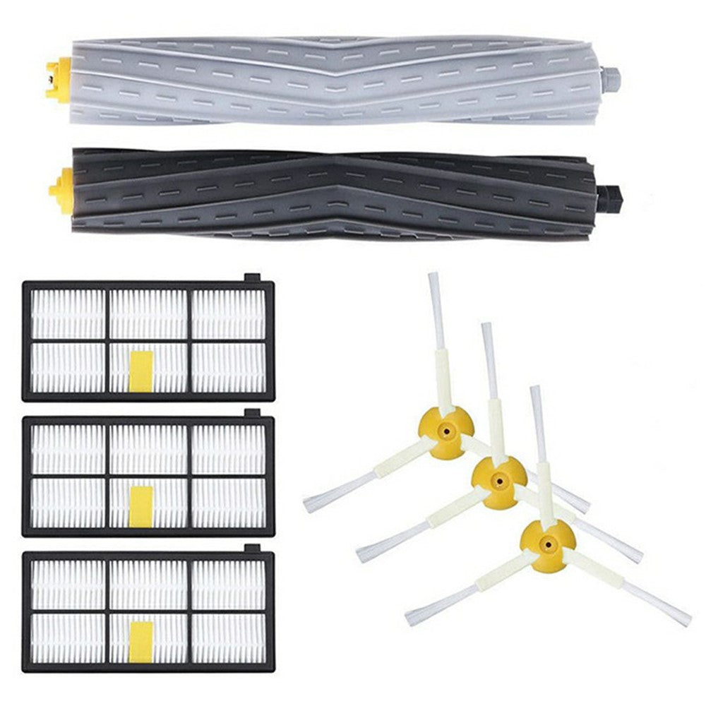 8Pcs Replacement Parts Kit for iRobot Roomba 800  /  870  /  880  /  960  /  980 Main Brush Side Brush Filter Set