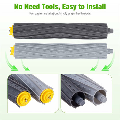 8Pcs Replacement Parts Kit for iRobot Roomba 800  /  870  /  880  /  960  /  980 Main Brush Side Brush Filter Set