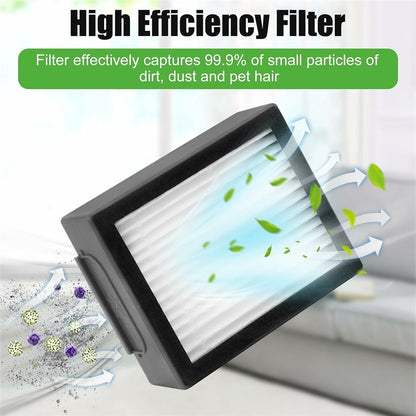 9Pcs Replacement Parts Set for iRobot Roomba i3  /  i4  /  i6  /  i7  /  E5  /  E6 with Dust Bag Main Brush Side Brush Filter