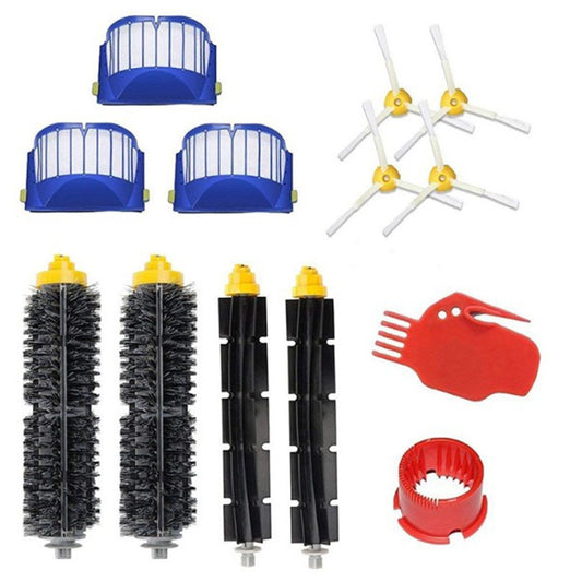 13Pcs Replacement Parts Kit for iRobot Roomba 610 / 620 / 630 / 650 / 660 Main Brush Side Brush Filter and Cleaning Brush Set
