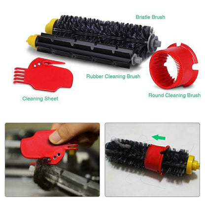 13Pcs Replacement Parts Kit for iRobot Roomba 610 / 620 / 630 / 650 / 660 Main Brush Side Brush Filter and Cleaning Brush Set