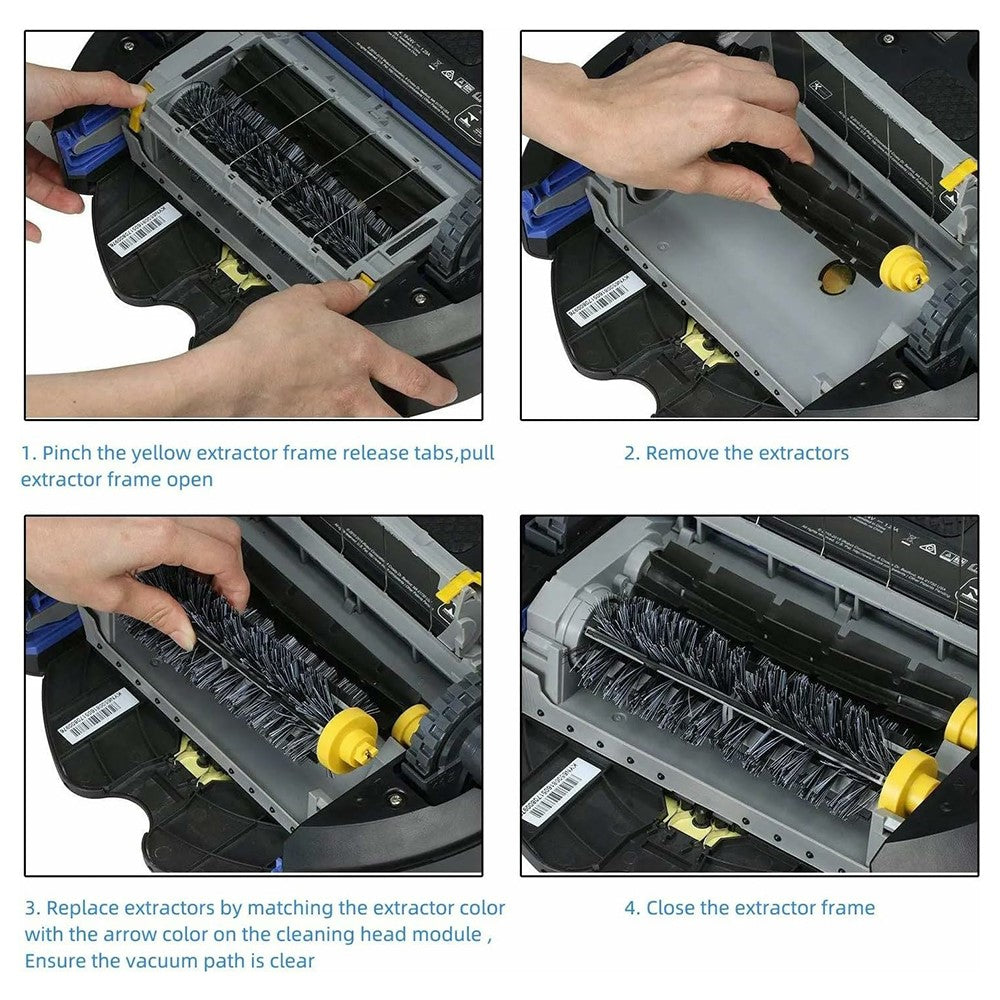 13Pcs Replacement Parts Kit for iRobot Roomba 610 / 620 / 630 / 650 / 660 Main Brush Side Brush Filter and Cleaning Brush Set