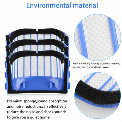 10Pcs Replacement Parts Kit for iRobot Roomba 610 / 620 / 630 / 650 / 660 Main Brush Side Brush Filter Set