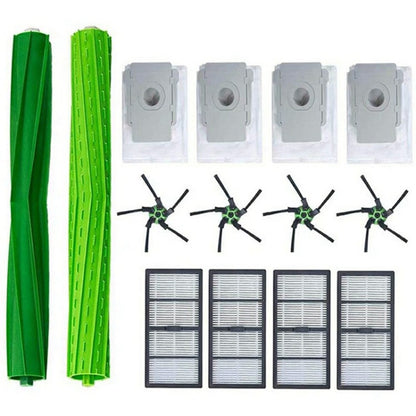 14Pcs For iRobot Roomba S9  /  S9+ Replacement Kit Main Brush Side Brush Dust Bags Filter Set
