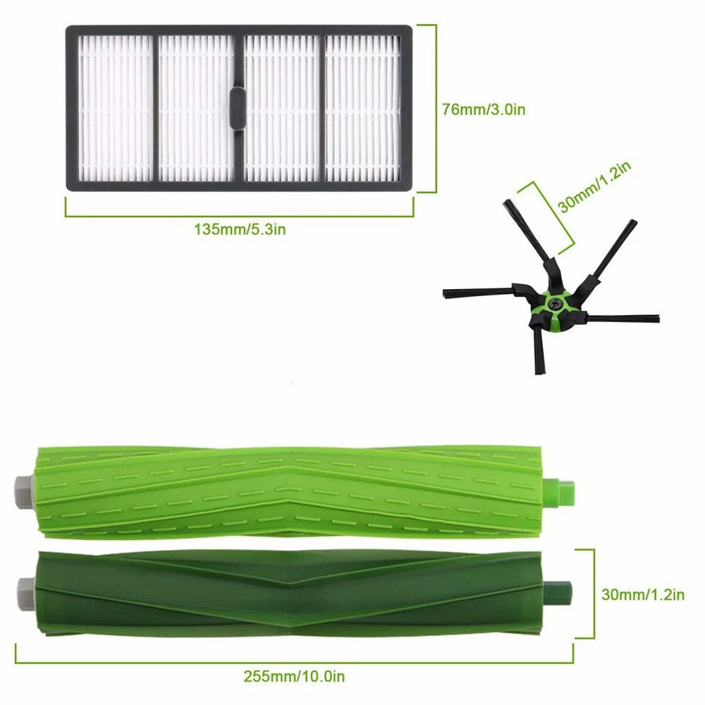 14Pcs For iRobot Roomba S9  /  S9+ Replacement Kit Main Brush Side Brush Dust Bags Filter Set
