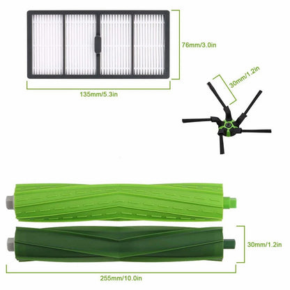 14Pcs For iRobot Roomba S9  /  S9+ Replacement Kit Main Brush Side Brush Dust Bags Filter Set