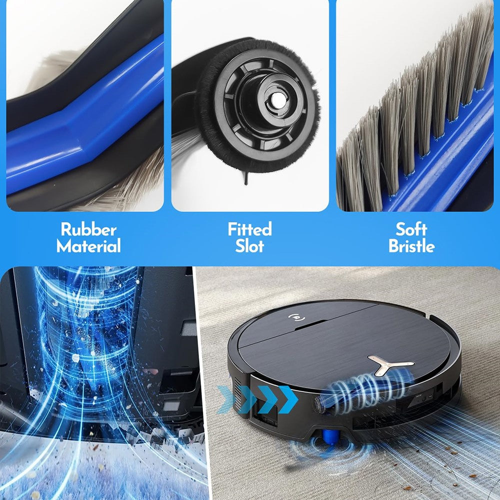 For Ecovacs DEEBOT X9 PRO OMNI / X9 PRO Main Brush Replacement High Efficiency Cleaning Dirt Removal Accessory