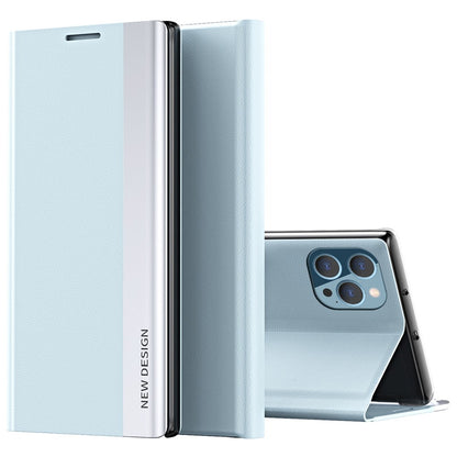 For iPhone 14 Pro Max 6.7 inch Scratch Resistant PU Leather Stand Case Electroplating Phone Cover
