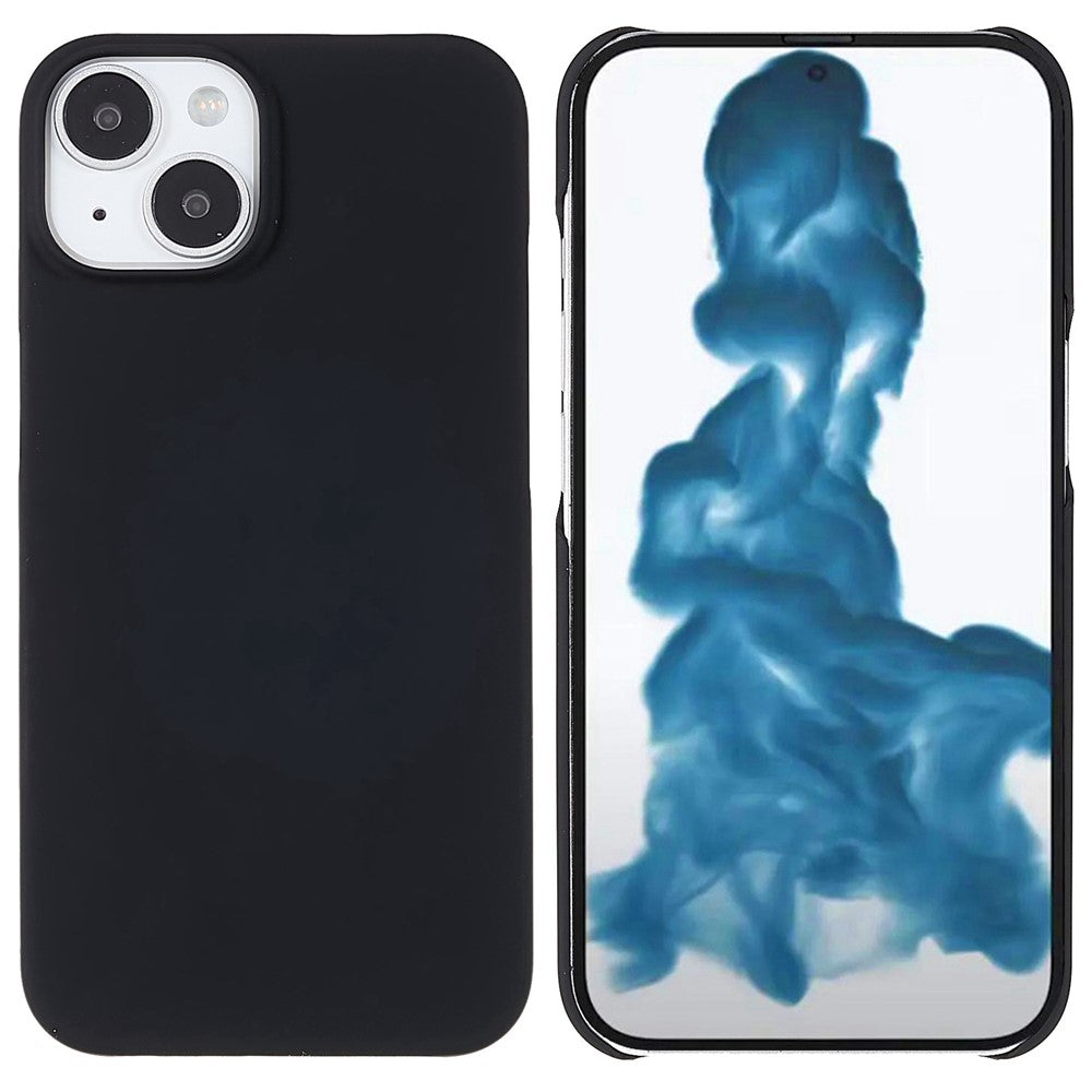 For iPhone 14 Plus 6.7 inch Rubberized Hard PC Case Glossy Surface Shockproof Non-Slip Protective Cover