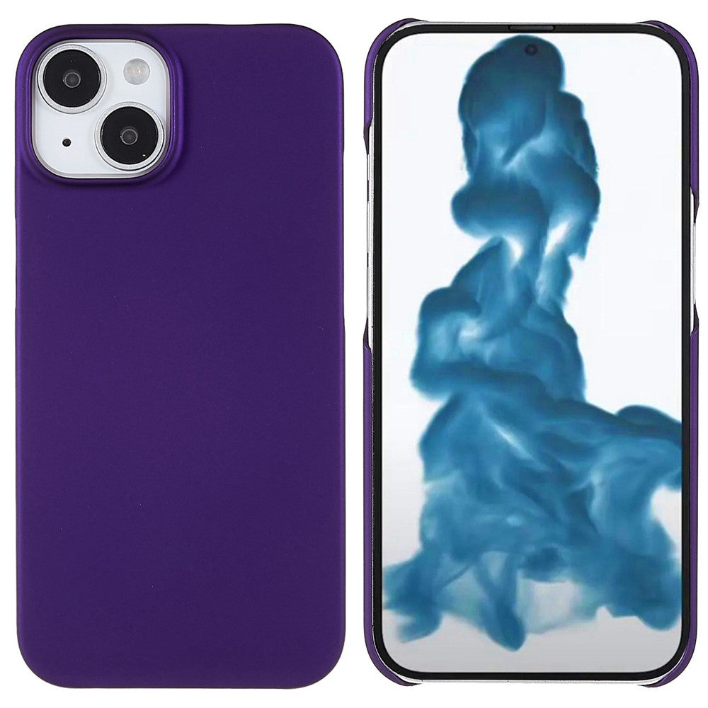 For iPhone 14 Plus 6.7 inch Rubberized Hard PC Case Glossy Surface Shockproof Non-Slip Protective Cover