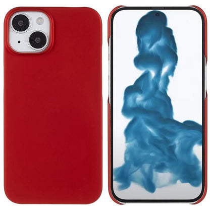 For iPhone 14 Plus 6.7 inch Rubberized Hard PC Case Glossy Surface Shockproof Non-Slip Protective Cover