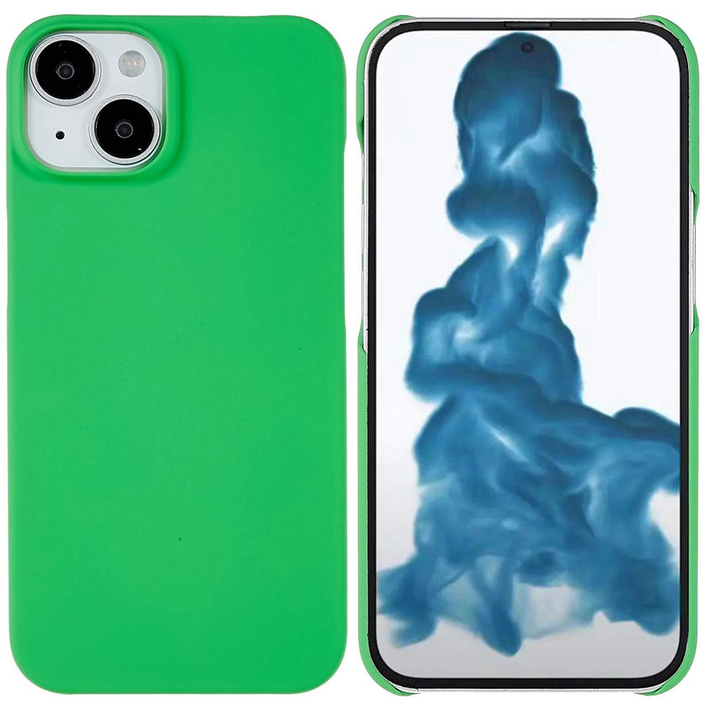 For iPhone 14 Plus 6.7 inch Rubberized Hard PC Case Glossy Surface Shockproof Non-Slip Protective Cover
