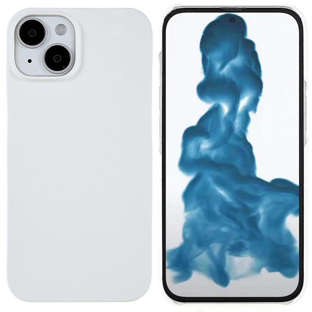 For iPhone 14 Plus 6.7 inch Rubberized Hard PC Case Glossy Surface Shockproof Non-Slip Protective Cover