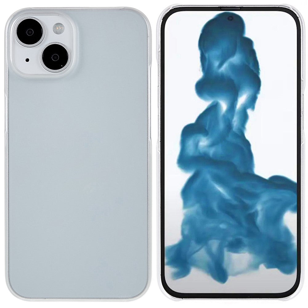 For iPhone 14 Plus 6.7 inch Rubberized Hard PC Case Glossy Surface Shockproof Non-Slip Protective Cover