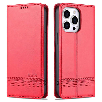 AZNS For iPhone 14 Pro Max 6.7 inch Full Protection PU Leather Magnetic Closure Phone Case Wallet Stand Anti-scratch Flip Cover
