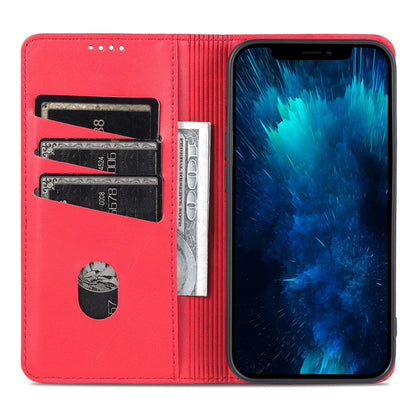 AZNS For iPhone 14 Pro Max 6.7 inch Full Protection PU Leather Magnetic Closure Phone Case Wallet Stand Anti-scratch Flip Cover