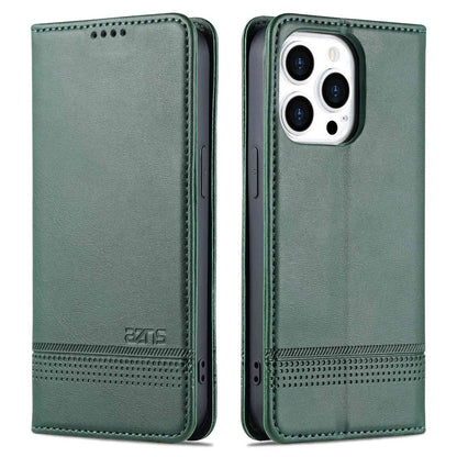 AZNS For iPhone 14 Pro Max 6.7 inch Full Protection PU Leather Magnetic Closure Phone Case Wallet Stand Anti-scratch Flip Cover