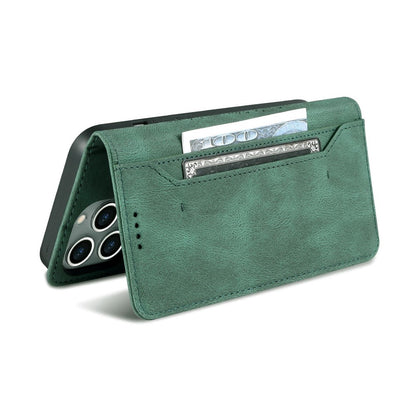 AZNS For iPhone 14 Pro Max 6.7 inch Anti-fall PU Leather Wallet Case Magnetic Closure Stand Scratch Resistant Phone Cover