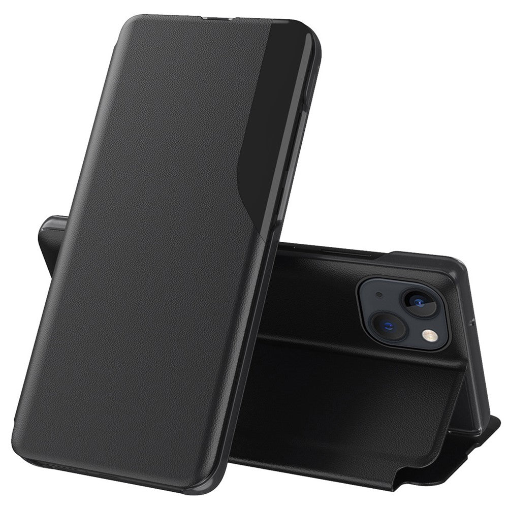 For iPhone 14 Phone Case Folio Flip PU Leather Stand Cover