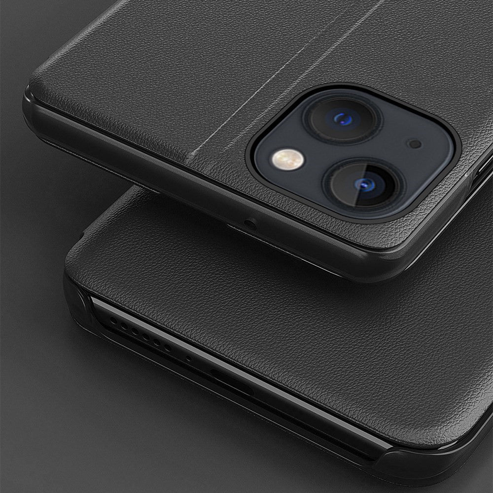 For iPhone 14 Phone Case Folio Flip PU Leather Stand Cover