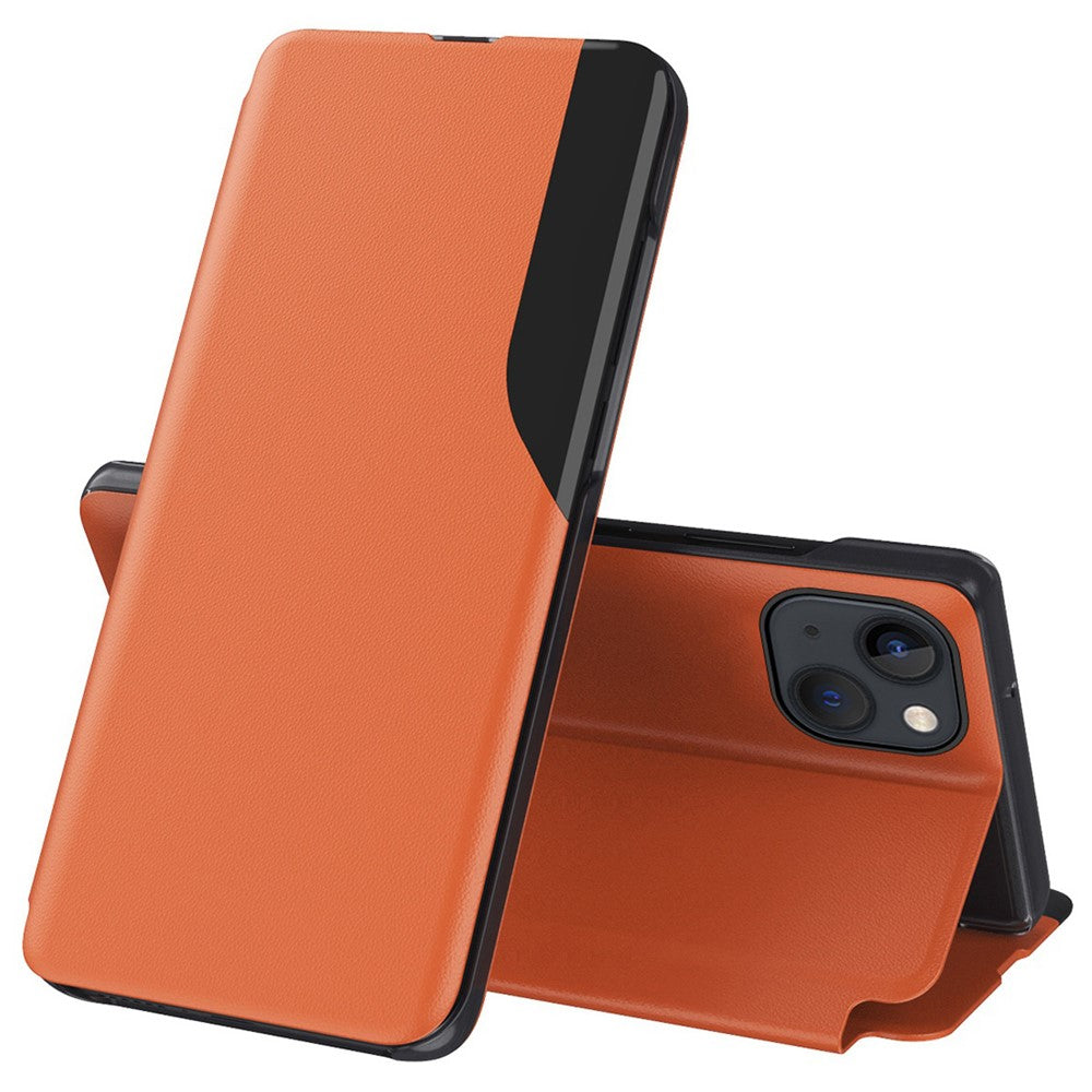 For iPhone 14 Phone Case Folio Flip PU Leather Stand Cover