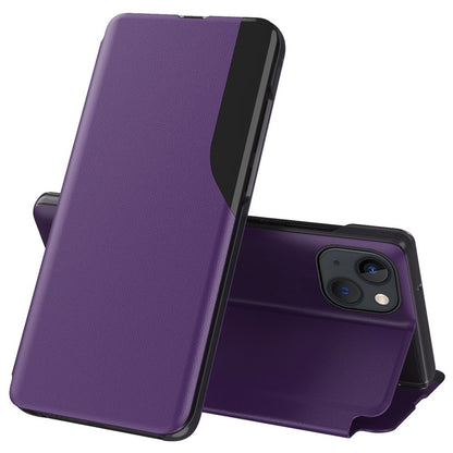 For iPhone 14 Phone Case Folio Flip PU Leather Stand Cover
