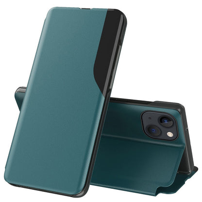 For iPhone 14 Phone Case Folio Flip PU Leather Stand Cover