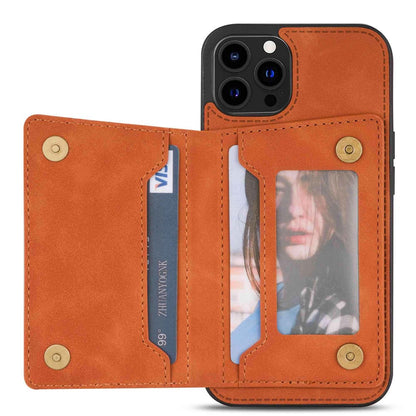 Anti-drop Phone Wallet Case for iPhone 14 Pro Max 6.7 inch, PU Leather Coated TPU Back Cover with Zipper Pocket Card Holder Kickstand