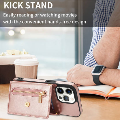 N.BEKUS Phone Wallet Case for iPhone 14 Pro Max 6.7 inch, Anti-fall PU Leather Coated TPU Back Cover Card Holder Scratch-resistant Shell Kickstand with Strap
