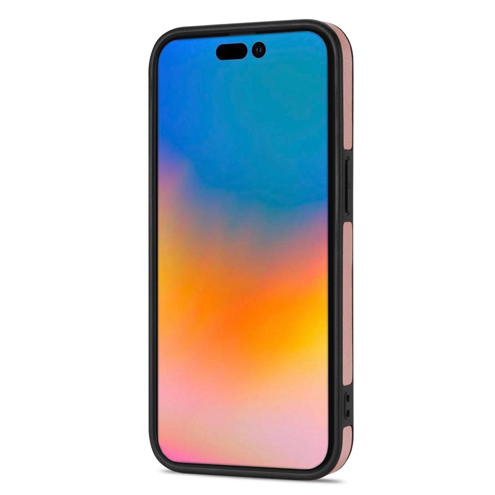 N.BEKUS Phone Wallet Case for iPhone 14 Pro Max 6.7 inch, Anti-fall PU Leather Coated TPU Back Cover Card Holder Scratch-resistant Shell Kickstand with Strap