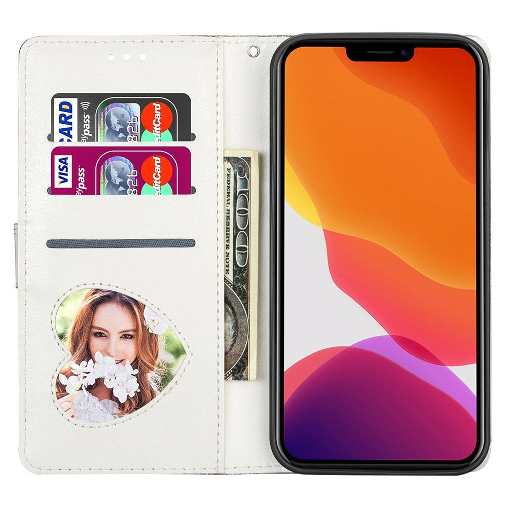 For iPhone 14 Pro Max 6.7 inch Glitter Sequins PU Leather + TPU Full Protection Stand Wallet Case with Zipper Pocket and Hand Strap
