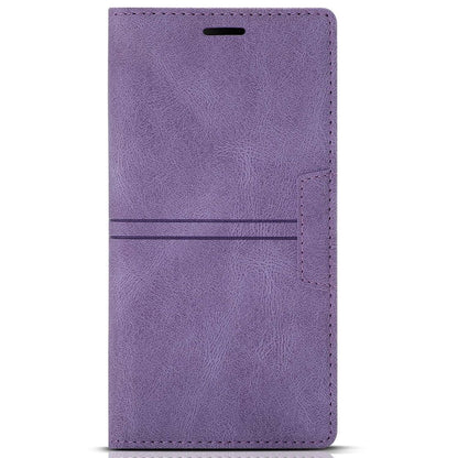 For iPhone 14 Pro Max 6.7 inch Anti-fall PU Leather Wallet Case Magnetic Auto-absorbed Phone Cover with Stand