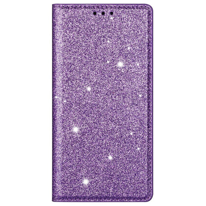 For iPhone 14 Pro Max 6.7 inch Glitter Sequins Full Protection Stand Card Holder PU Leather Protective Phone Case Cover