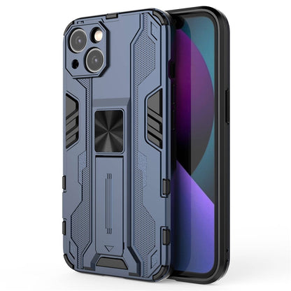 For iPhone 14 6.1 inch Flexible TPU Hard PC Shockproof Case Kickstand Hands-free Back Cover
