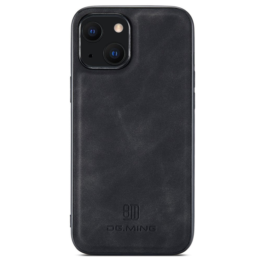 DG.MING M2 Series for iPhone 14 Plus 6.7 inch Anti-drop Full Protection Magnetic Absorption Kickstand Design Cell Phone Case Cover with Detachable Wallet