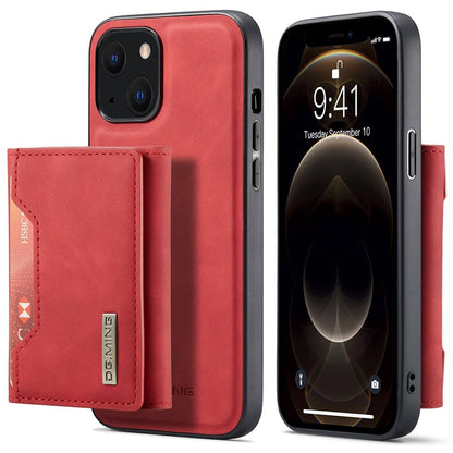 DG.MING M2 Series for iPhone 14 Plus 6.7 inch Anti-drop Full Protection Magnetic Absorption Kickstand Design Cell Phone Case Cover with Detachable Wallet