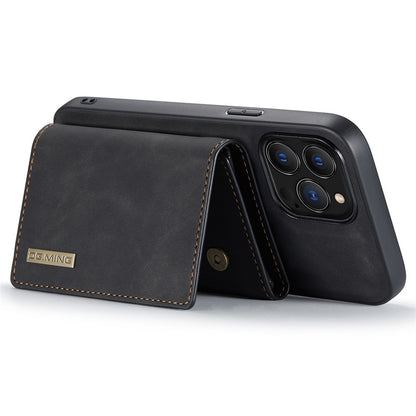 DG.MING M1 Series For iPhone 14 Pro Max 6.7 inch Anti-drop Detachable Magnetic 2-in-1 Wallet PC+TPU+PU Leather Wear-resistant Phone Case
