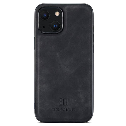 DG.MING M1 Series For iPhone 14 6.1 inch Detachable Magnetic 2-in-1 Wallet Phone Case PC+TPU+PU Leather Well-protected Anti-scratch Cover