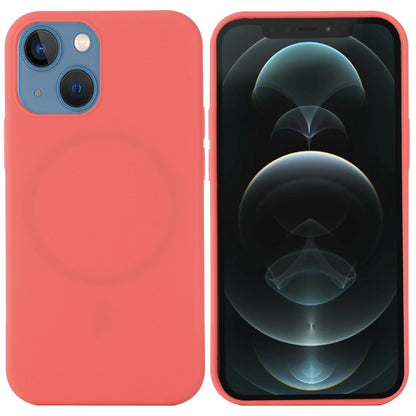 For iPhone 14 6.1 inch Compatible with MagSafe Wireless Charging Phone Case Soft Anti-scratch Silicone Cover