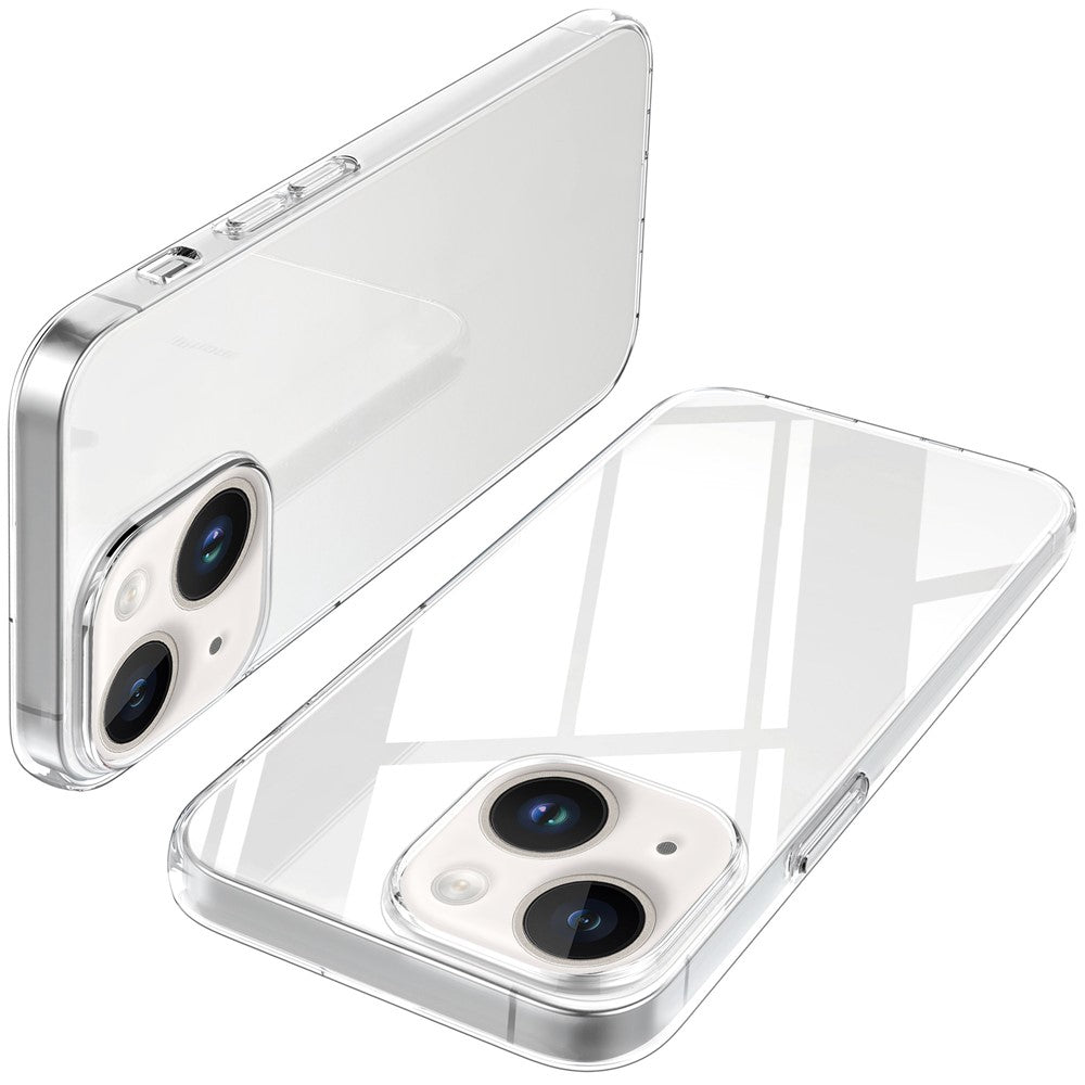 Anti-fingerprint Phone Case for iPhone 14 Plus 6.7 inch, Crystal Clear Soft TPU Drop-proof Protective Cover