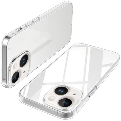 Anti-fingerprint Phone Case for iPhone 14 Plus 6.7 inch, Crystal Clear Soft TPU Drop-proof Protective Cover