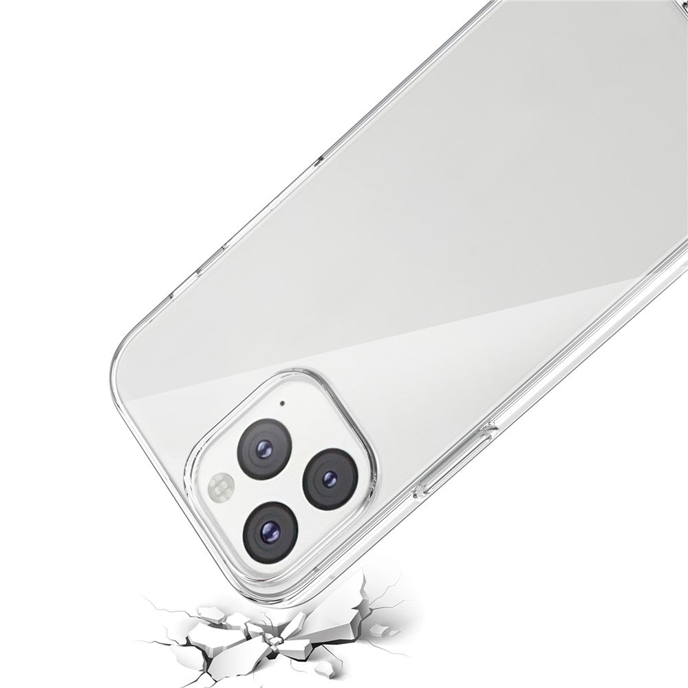 For iPhone 14 Pro Max 6.7 inch 2.5D Arc Edge Tempered Glass Screen Protector+TPU Anti-scratch Cell Phone Covering Shell